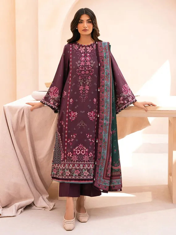 XENIA Rang-E-Khizaan Embroidered Khaddar Collection 2025 (01-AMORA)