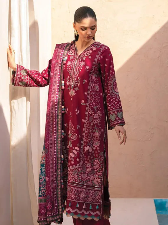 XENIA Rang-E-Khizaan Embroidered Khaddar Collection 2025 (02-DEEMAH)