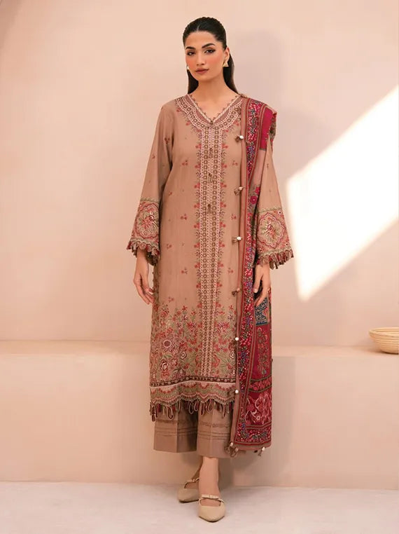XENIA Rang-E-Khizaan Embroidered Khaddar Collection 2025 (04-DAFIYAH)