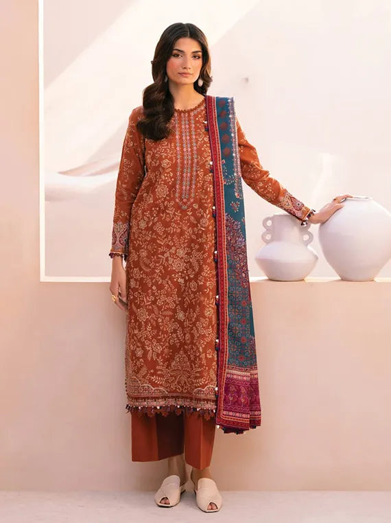 XENIA Rang-E-Khizaan Embroidered Khaddar Collection 2025 (07-SALIAH)