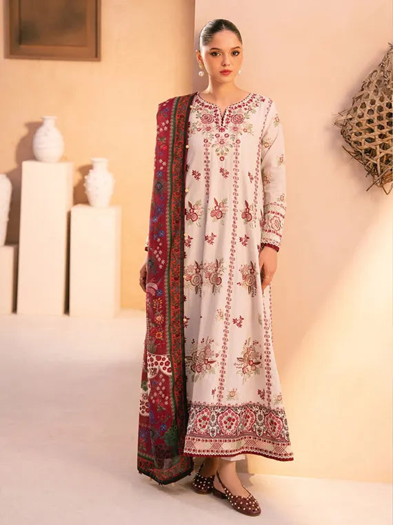 XENIA Rang-E-Khizaan Embroidered Khaddar Collection 2025 (09-SAHLA)