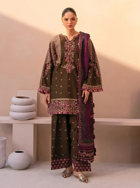 XENIA Rang-E-Khizaan Embroidered Khaddar Collection 2025 (12-AZRA)