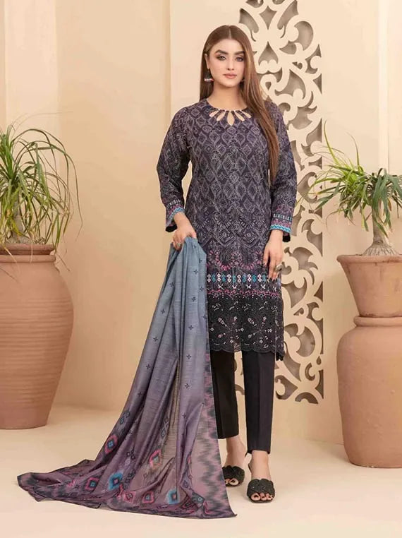 Yashfa Print Lawn Collection 2025 By Tawakkal Fabric (D-1009)