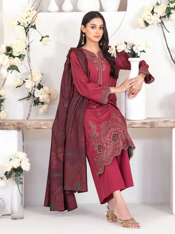 Yumna Embroidered Viscose Collection 2025 by Tawakkal Fabrics (D-4555)