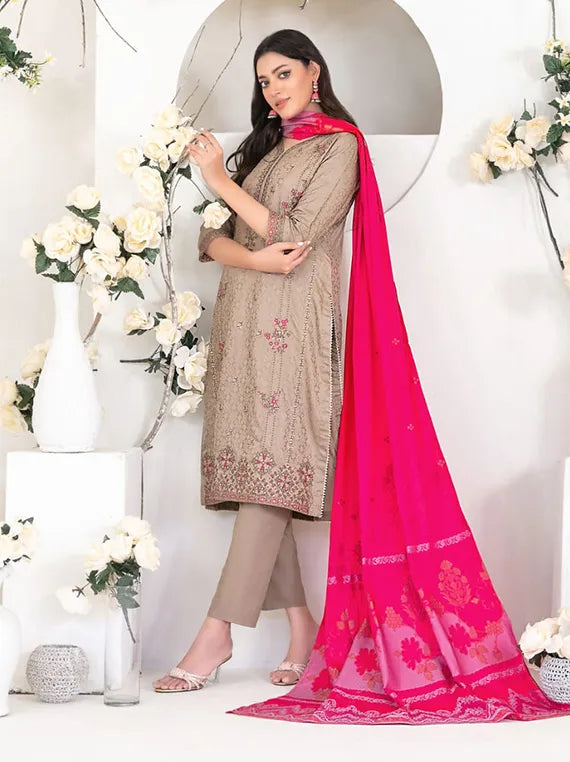 Yumna Embroidered Viscose Collection 2025 by Tawakkal Fabrics (D-4556)