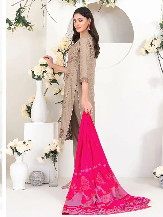 Yumna Embroidered Viscose Collection 2025 by Tawakkal Fabrics (D-4556)