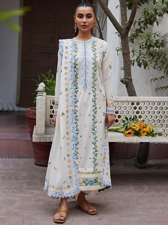 ZAHA Festive Embroidered Lawn Collection 2026 (ZF24-08)