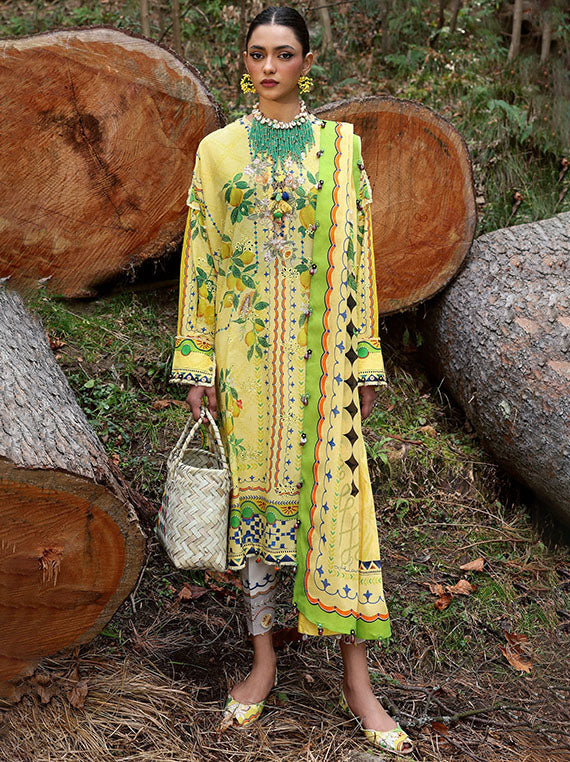 ZAHA Festive Embroidered Lawn Collection 2026 (ZL25-04A)