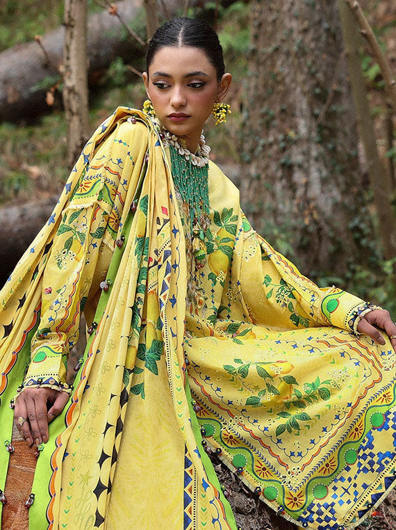 ZAHA Festive Embroidered Lawn Collection 2026 (ZL25-04A)