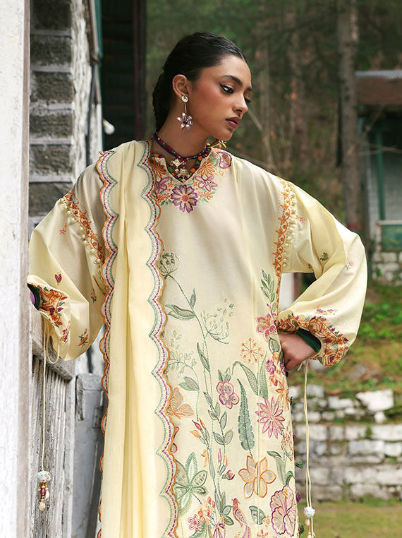 ZAHA Festive Embroidered Lawn Collection 2026 (ZL25-13A)