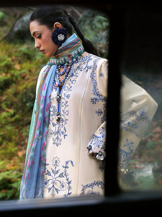 ZAHA Festive Embroidered Lawn Collection 2026 (ZL25-15A)