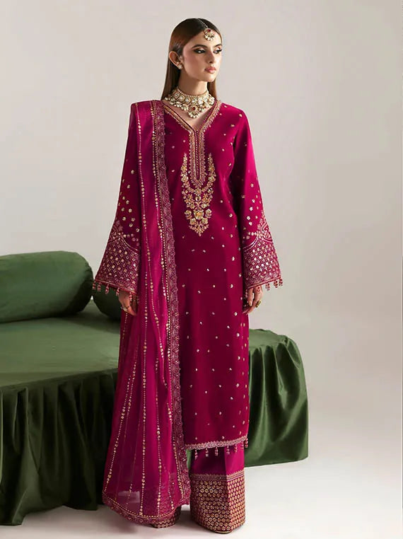 ZARPOSH Embroidered Velvet Collection 2025 by Emaan Adeel