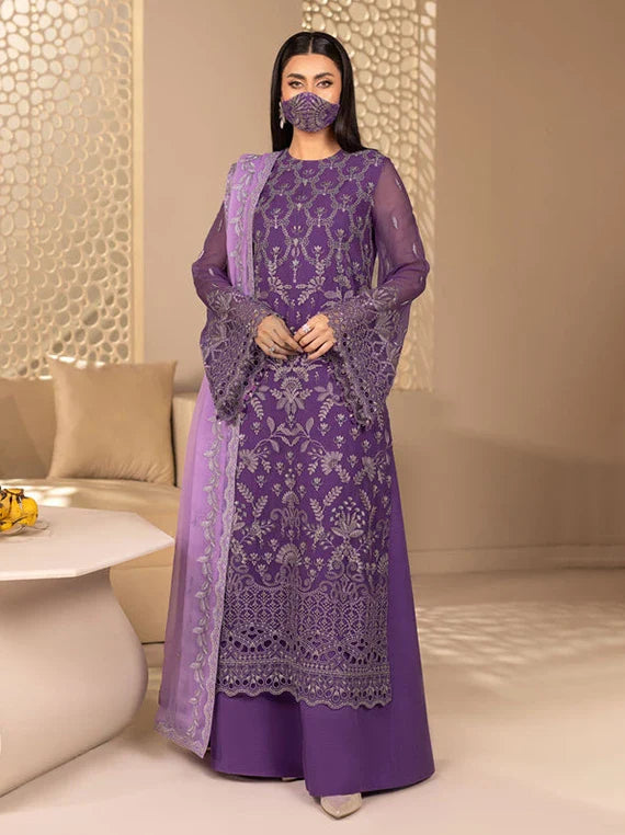 ZEENAT Kuch Khas by Flossie Embroidered Chiffon Collection 2026 (ZE-109)