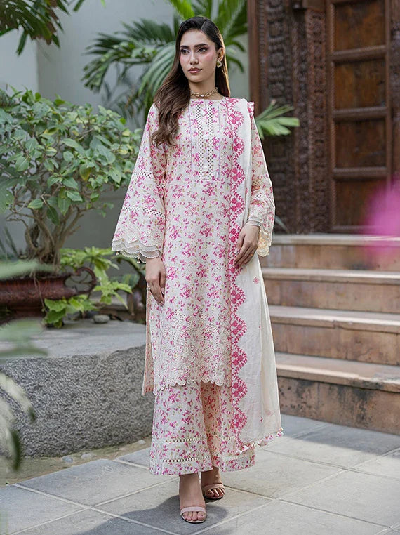 ZELLBURY Chikankari Lawn Collection 2026 Vol-03 (WUS26E34096)