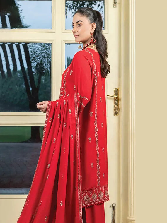 ZIMAL Peach Zari Embroidered Collection 2025 by Wania  (WL-183)