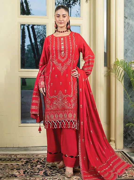 ZIMAL Peach Zari Embroidered Collection 2025 by Wania  (WL-183)