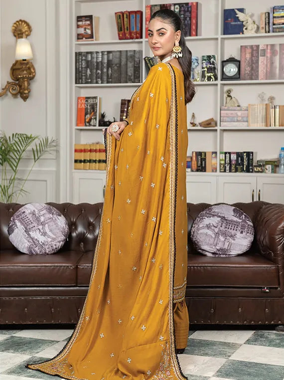 ZIMAL Peach Zari Embroidered Collection 2025 by Wania  (WL-184)