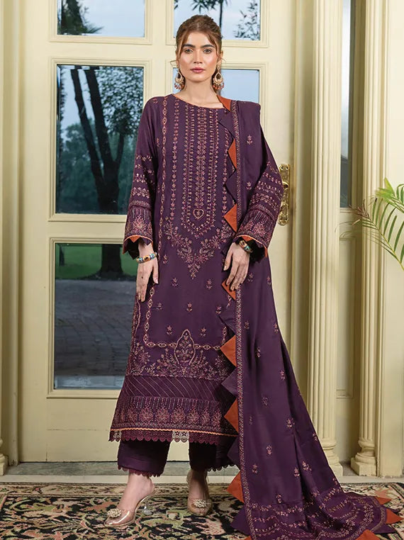 ZIMAL Peach Zari Embroidered Collection 2025 by Wania  (WL-188)