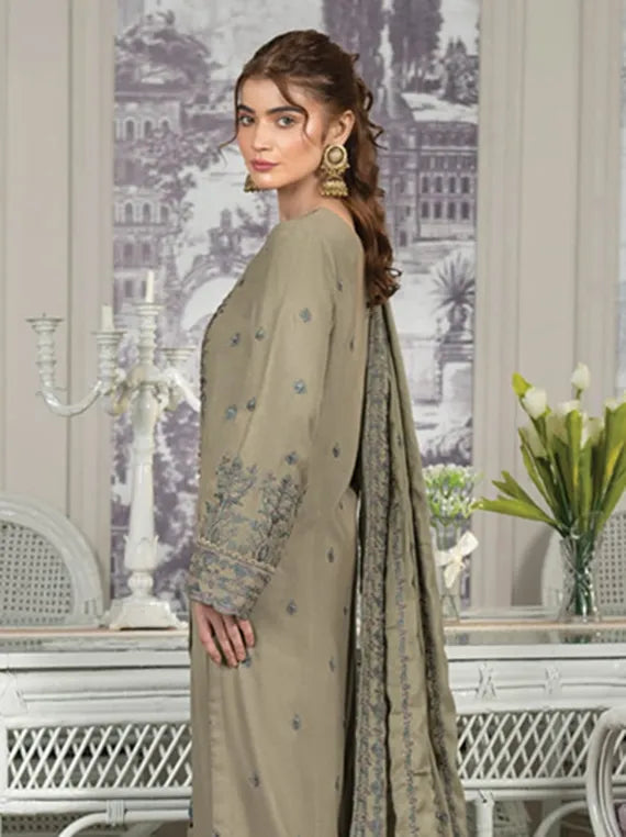 ZIMAL Peach Zari Embroidered Collection 2025 by Wania  (WL-189)