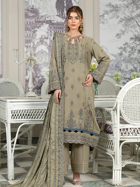 ZIMAL Peach Zari Embroidered Collection 2025 by Wania  (WL-189)
