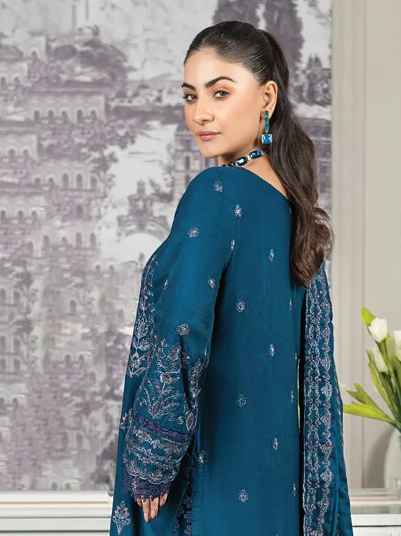 ZIMAL Peach Zari Embroidered Collection 2025 by Wania  (WL-191)