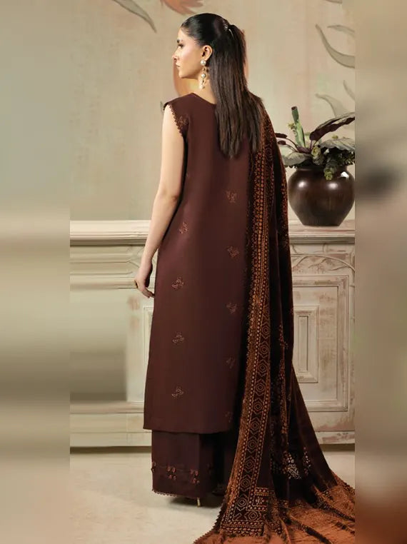 ZOUQ by Hum Dum Embroidered Wool Unstitched Collection'26 (D-01)