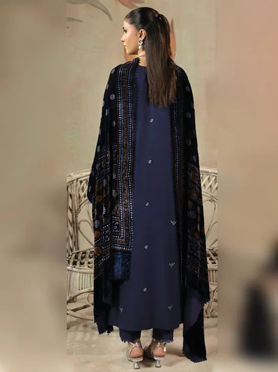 ZOUQ by Hum Dum Embroidered Wool Unstitched Collection'26 (D-03)