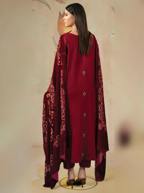 ZOUQ by Hum Dum Embroidered Wool Unstitched Collection'26 (D-05)
