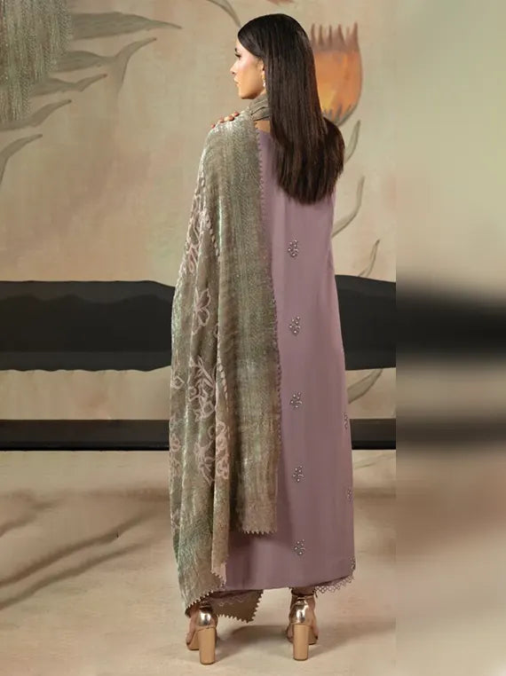 ZOUQ by Hum Dum Embroidered Wool Unstitched Collection'26 (D-07)