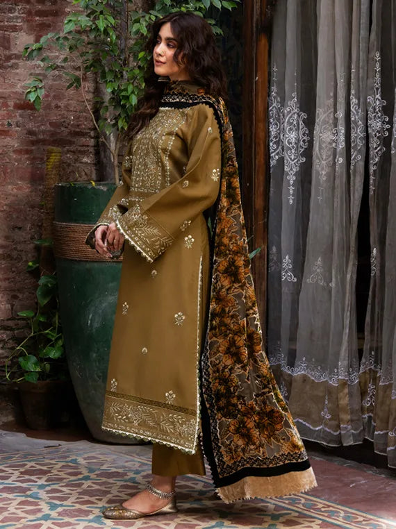 ZOUQ by Hum Dum Embroidered Wool Collection 2025 CH-02 (D-02)