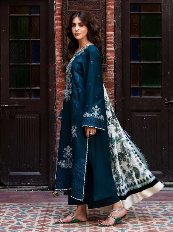 ZOUQ by Hum Dum Embroidered Wool Collection 2025 CH-02 (D-04)