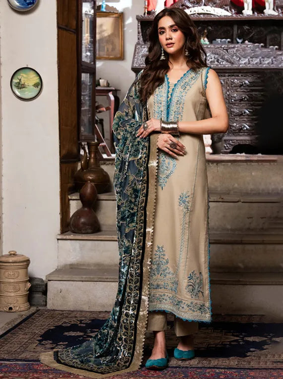 ZOUQ by Hum Dum Embroidered Wool Collection 2025 CH-02 (D-07)
