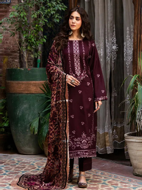 ZOUQ by Hum Dum Embroidered Wool Collection 2025 CH-02 (D-09)