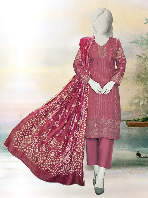 ZOYA by ABC Printed Dhanak Zari Collection 2025 (D-801)