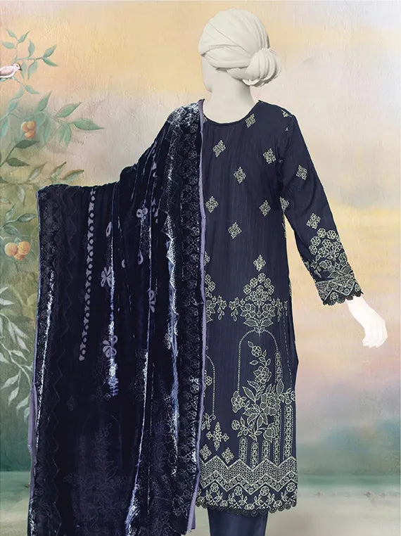 ZOYA by ABC Printed Dhanak Zari Collection 2025 (D-802)