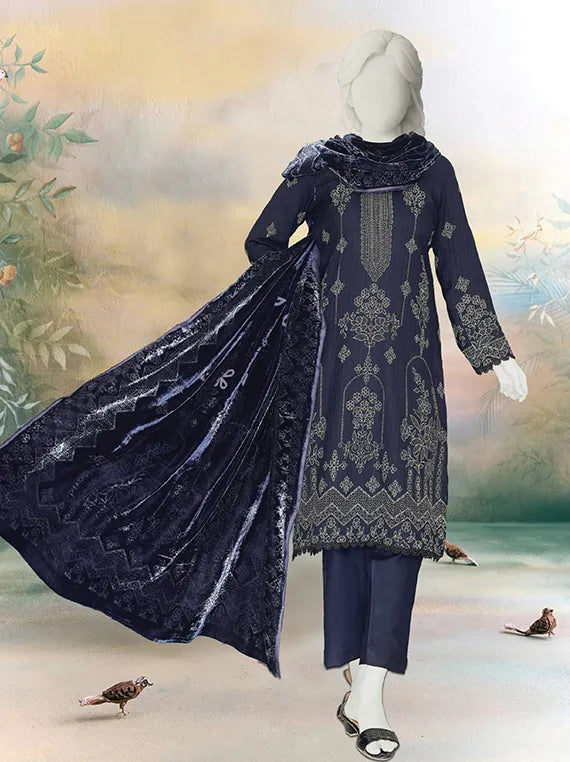 ZOYA by ABC Printed Dhanak Zari Collection 2025 (D-802)