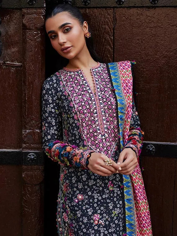 Zaha Festive Embroidery Lawn Collection 2024 (NIHAN ZF24-10)