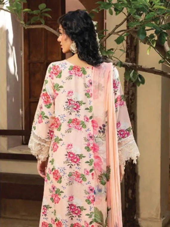 Zaiba Embroidered Printed Karandi Collection 2025 by HUMDUM (D-01)