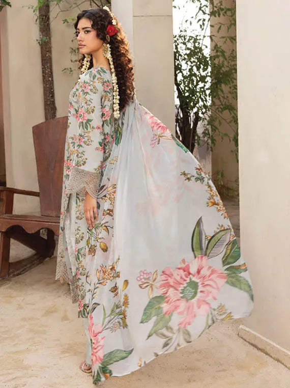 Zaiba Embroidered Printed Karandi Collection 2025 by HUMDUM (D-04)