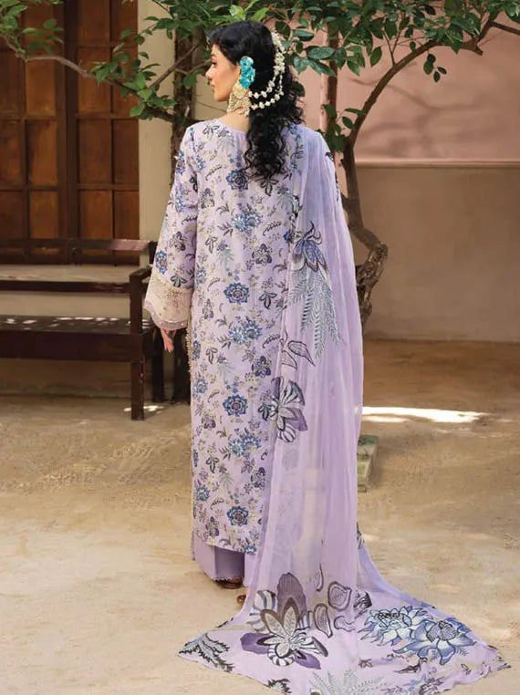 Zaiba Embroidered Printed Karandi Collection 2025 by HUMDUM (D-06)