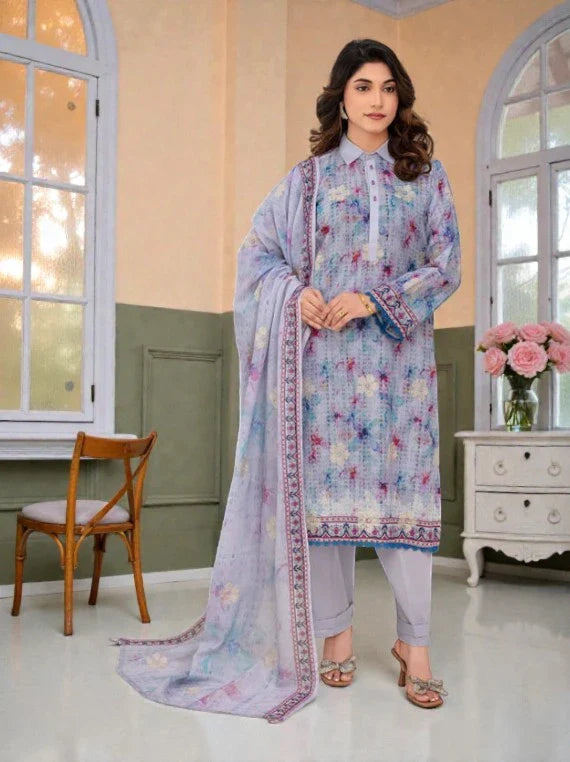 Zara Ansari Fancy Lawn Collection 2026 (D-02)