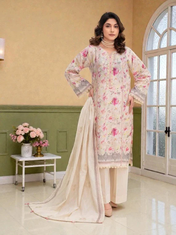Zara Ansari Fancy Lawn Collection 2026 (D-06)
