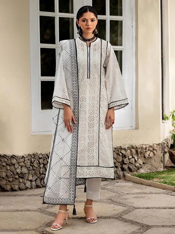Zarif Lux Embroidered Boring Lawn Collection 2026 (ZF-ZL-01 LINNEA)