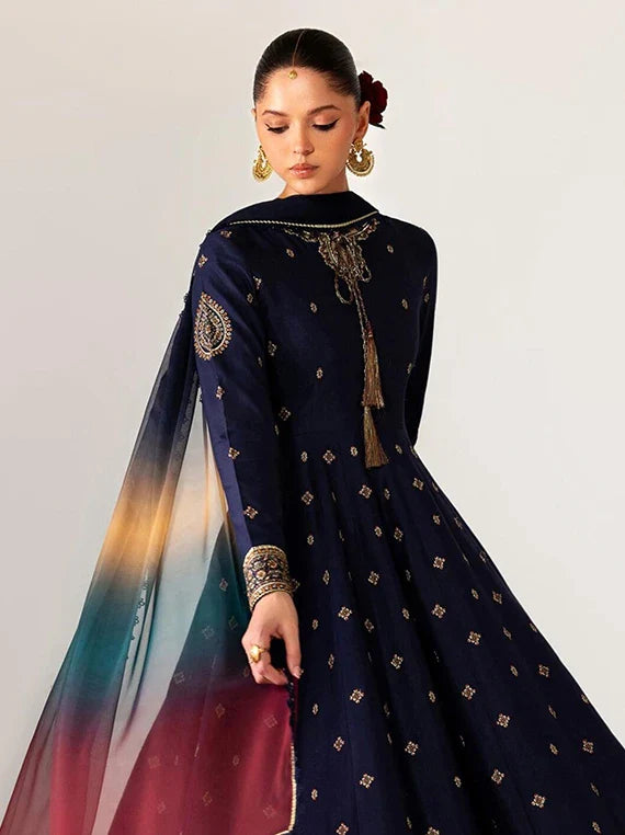 Zarif Lux Embroidered Boring Lawn Collection 2026 (ZF-ZL-02 RUELLE)