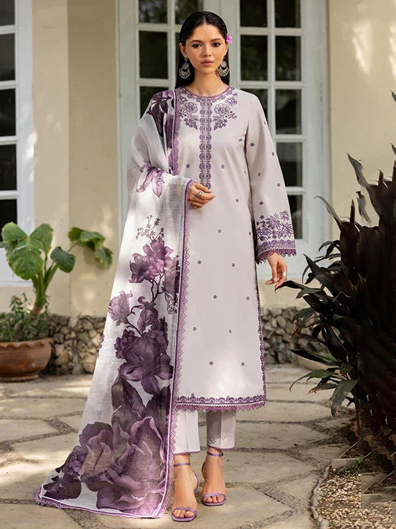 Zarif Lux Embroidered Boring Lawn Collection 2026 (ZF-ZL-06 GIANNA)
