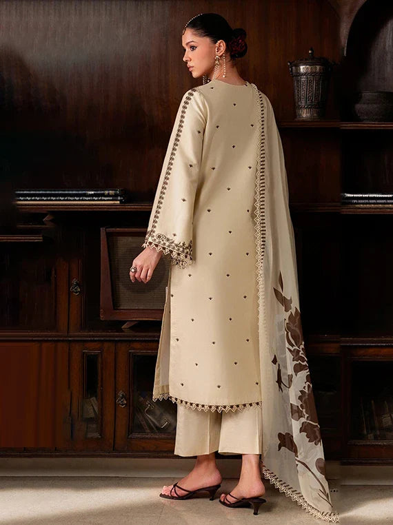 Zarif Lux Embroidered Boring Lawn Collection 2026 (ZF-ZL-07 ARIA)