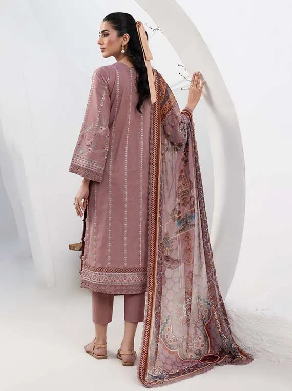 Zarif Eid Ul Adha Luxury Lawn Collection 2024 (ZL-05 FLORINA)