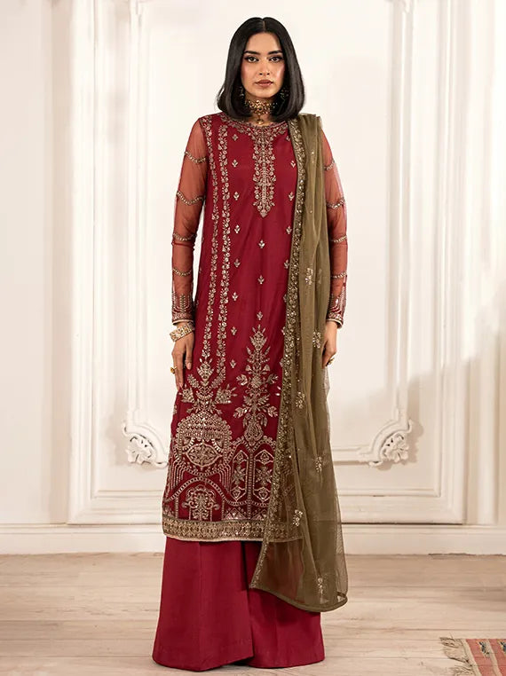 Zarif Formal Embroiderd Net Edit 2025 (02-ALISON)