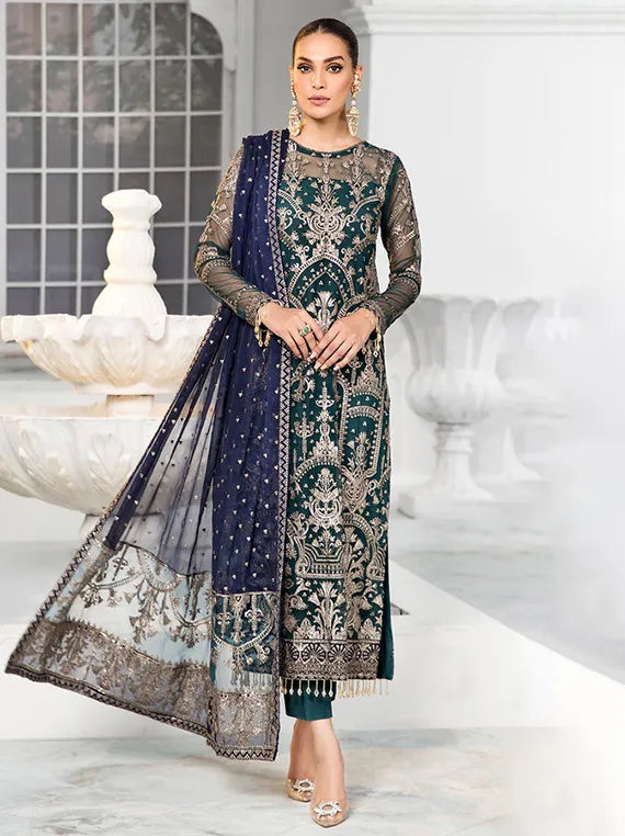 Zarif The Luxe Embroidered Festive Collections (ZDL-09-MEADOW)