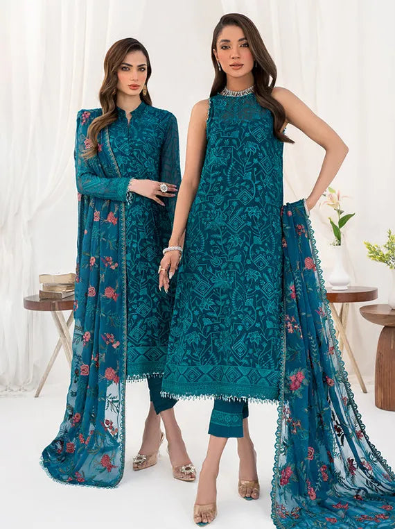 Zarif The Luxe Embroidered Festive Collections (ZLC-03-GARDENIA)